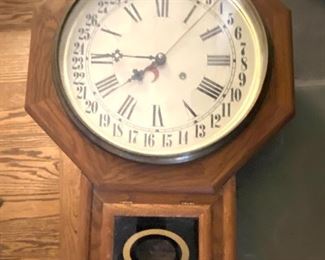 1970s Nicholas Stemmer drop-octagon wall clock