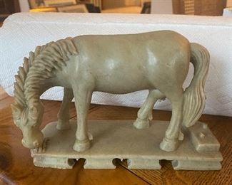 Chinese soapstone horse