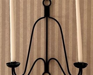 (2) Crate & Barrel Candle Sconces