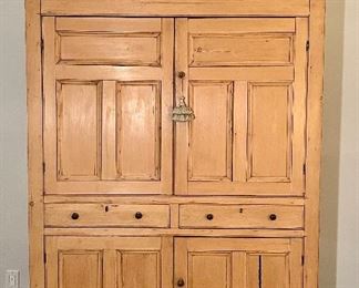 Vintage Crate & Barrel Pine Cabinet