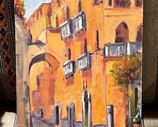 Signed Oil on Board, Vittorio Abbate