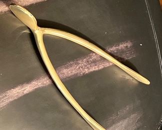 Brass Wishbone Decor