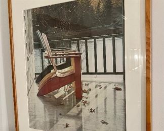 "Adirondack Chairs" Print by B. St. Clair '78
