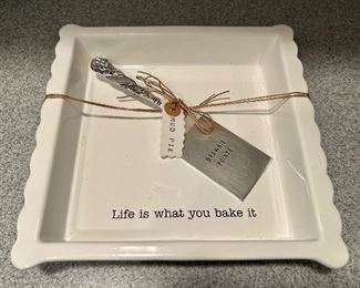 Mud Pie "Life is what you bake it" Pan