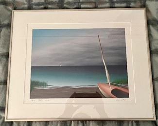 Martin Stein - Cape Cod Artist "Rippled Flat" Signed Lithograph
