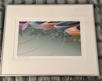 Martin Stein "Row Lines" Signed Lithograph