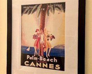 Framed Cannes Print