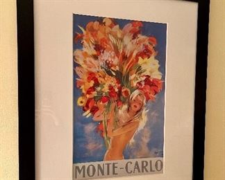Framed Monte-Carlo Print