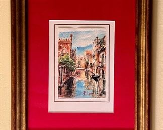 Framed Original Watercolor