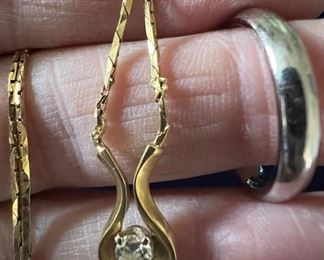 14K and Diamond Necklace