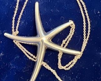 Tiffany Elsa Peretti Starfish Necklace