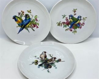 3 Mottahedeh At Bergdorf Goodman Bird Aviary Plates, Numbered
Lot #: 26