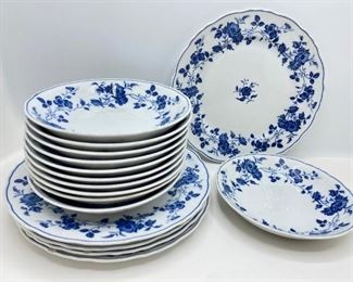Vintage Royal Meissen Japan Fine China: 5 Plates & 11 Soup Bowls, Matches Other Meissen Lots
Lot #: 5