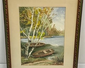 Vintage Dale Benedict 1967 Original Watercolor Painting, Signed & Inscribed On Back By Artist
Lot #: 111