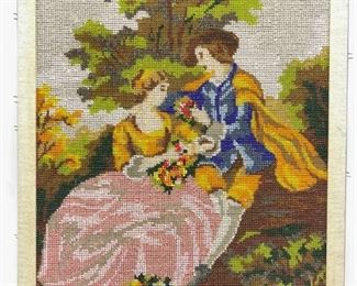 Creations Margot De Paris Hand Beaded Tapestry Of Fragonard's "Romance"
Lot #: 141
