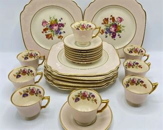 Vintage Syracuse China Old Ivory Pattern China With Gold Accents: Set Of 24
Lot #: 52