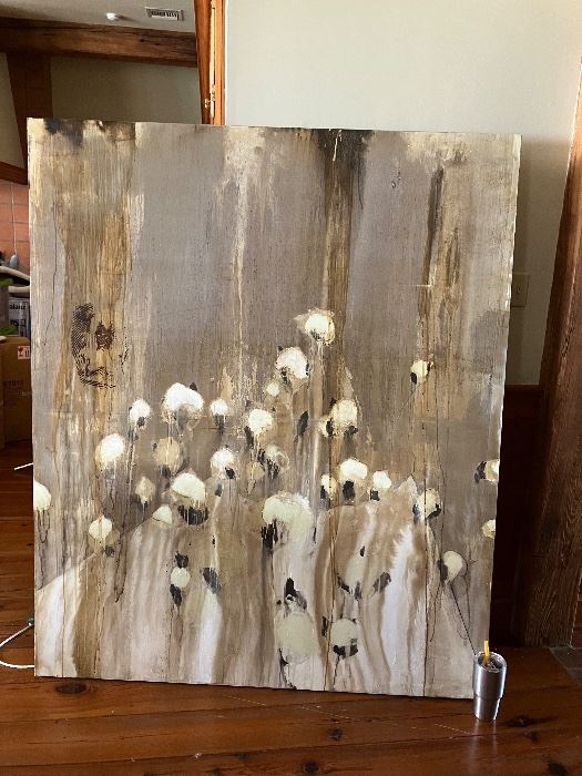 Original George Marks Painting on Board 
5’ x 6’ 
“Cotton Bolls”
Call for information 
