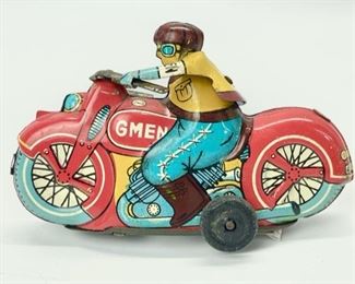 Vintage Motorcycle Tin toy 