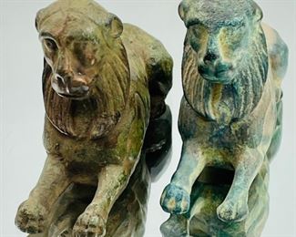 Pair Of Egyptian Small Bronce Figures 