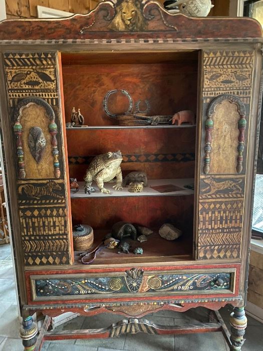 Very cool painted cabinet