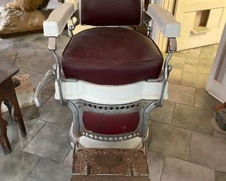 Antique barber chair- Koken