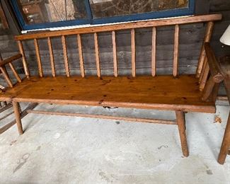 Fabulous sturdy rustic bench