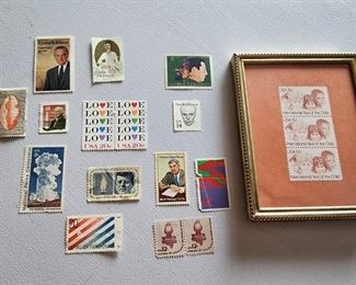 We have a large stamp collection