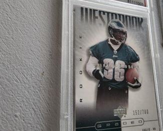 Graded Brian Westbrook card