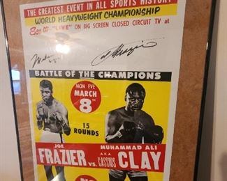 Reproduction Frazier VS  Muhammad Ali poster