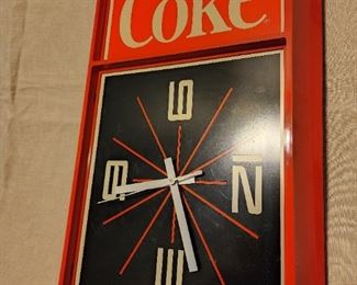 Vintage Plastic Coke clock