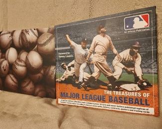 The Treasures of Major league Baseball Book with protective cover