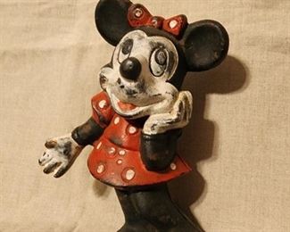 Cast Iron Minnie mouse Bank one foot tall