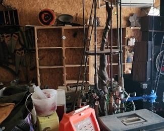 We have fishing poles,waders and bait