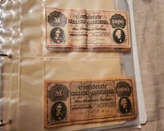 Reproduction Confederate bills