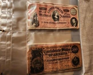 Reproduction Confederate bills