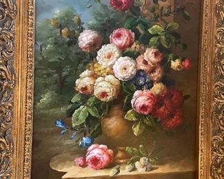 Leon Frank acrylic on canvas - framed