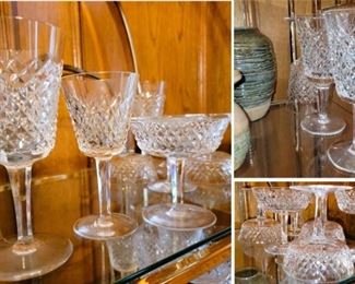 Waterford Alana Crystal Stemware:  Water, White Wine and Champaign
