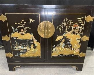 Vintage Japanese Lacquer Cabinet