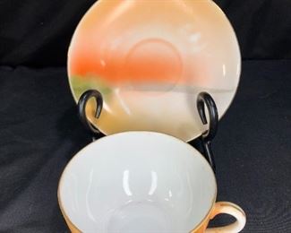 Hand Painted Noritake Teacups and Saucers