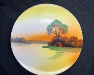 Chikaramachi Japanese Camp Scene Plate