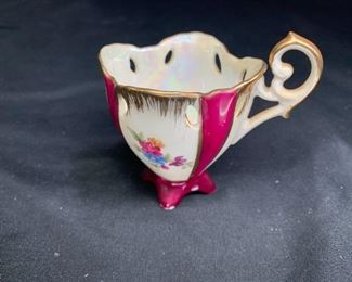 Norleans Style Painted Teacup and Saucer