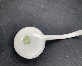 Hand Painted Nippon Condiment Dish with ladle