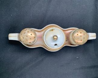 Antique Japanese S&P Shakers & Mustard Pot