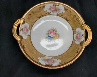 Noritake Morimara Hand Painted Gold Floral Bowl