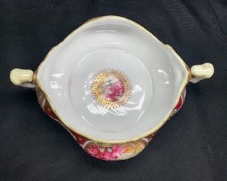 Ornate Noritake Handled Hand Painted Bowl