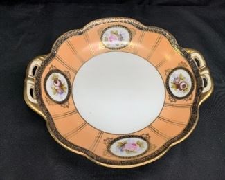 Noritake Morimara Hand Painted Handled Dish