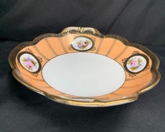 Noritake Morimara Hand Painted Handled Dish