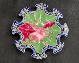 Moriage Style Antique Nippon Dish