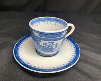 Antique Japanese Blue Porcelain Dishes