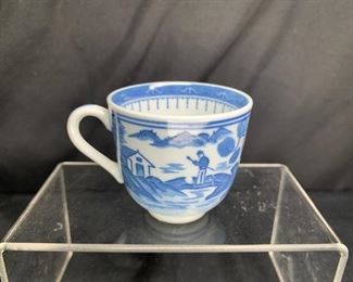 Antique Japanese Blue Porcelain Dishes